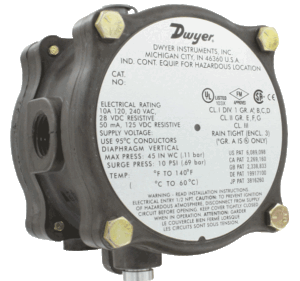 DWYER 1950G explosion-proof differential pressure switch