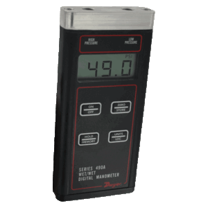 DWYER 490A hydronic differential pressure manometer