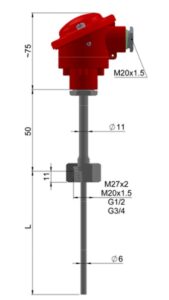 LIMATHERM TTJGWN-4 Thermocouple