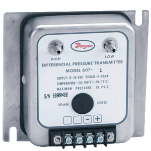 DWYER 607 differential pressure transmitter