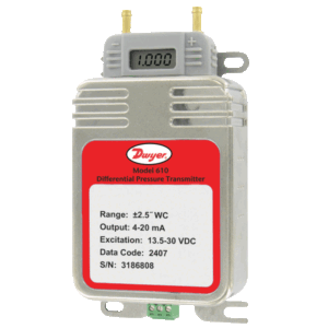 DWYER 610 low differential pressure transmitter