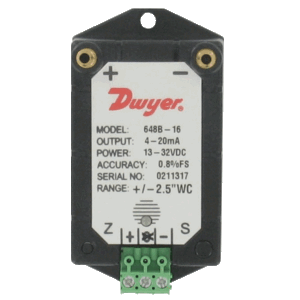 DWYER 648B/648C differential pressure transmitter