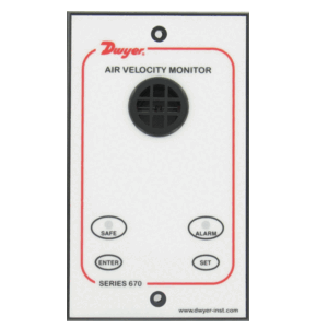 DWYER 670 fume hood monitor