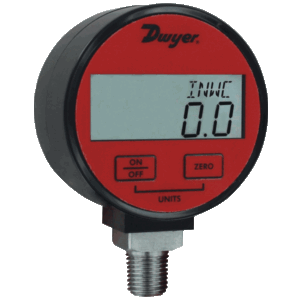 DWYER DPGA/DPGW digital pressure gage with 1% accuracy