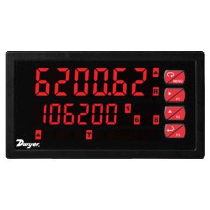 DWYER APM/MPM/PPM dual line configurable panel meter