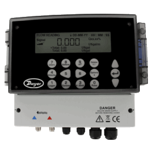 DWYER UFB ultrasonic flowmeter set