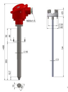 LIMATHERM TTKU-45 Thermocouple