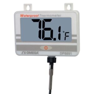 OMEGA DP8891-Series Waterproof IP67 Digital Thermometer with Thermistor Probe