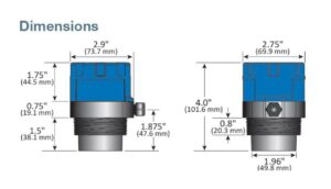 OMEGA LVU500-Series Reflective Ultrasonic Level Transmitter w/Alarm for Small Tanks