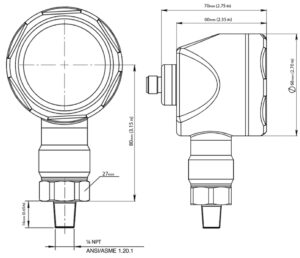 OMEGA PX3005 Rangeable Pressure Transmitters with Display