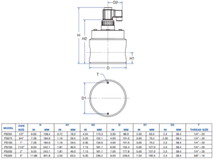 PLAST-O-MATIC PS High Flow Pilot Operated Valves with PTFE Bellows