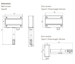 Rotronic HF1 Basic Humidity and Temperature Transmitter
