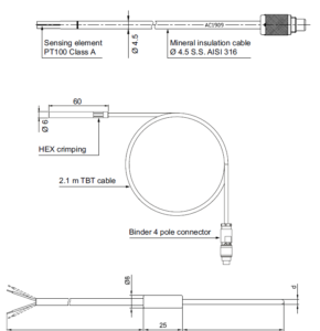 Rotronic AC1900/AC1904/AC1909 and AC1916-A-T Standard Temperature Probes