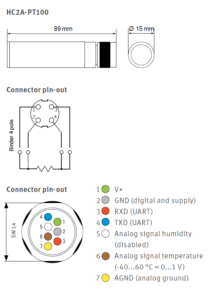 Rotronic HC2A-PT100 Adaptor for Rotronic PT100 Temperature Probes