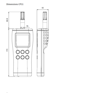 Rotronic CP11 Handheld CO2, Humidity and Temperature Meter