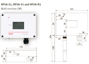 Rotronic HF5A advanced Precision & Performance Humidity and Temperature Transmitter