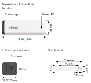 Rotronic RMS-MLOG-T-868 Wireless Mini Temperature  Data Logger