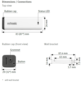 Rotronic RMS-MADC-868-A Wireless Mini Data Logger – CURRENT INPUT (0…20MA)