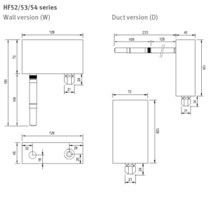 Rotronic HF5 Aluminum Precision & Performance Humidity and Temperature Transmitter