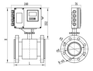 Q&T QTLD/H Electromagnetic BTU Meter