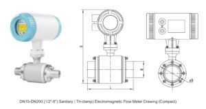 Q&T QTLD/L Thread Electromagnetic Flow Meter