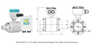 Q&T QTLD/L Thread Electromagnetic Flow Meter