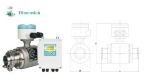 Q&T QTLD/T Tri-clamp Electromagnetic Flow Meter